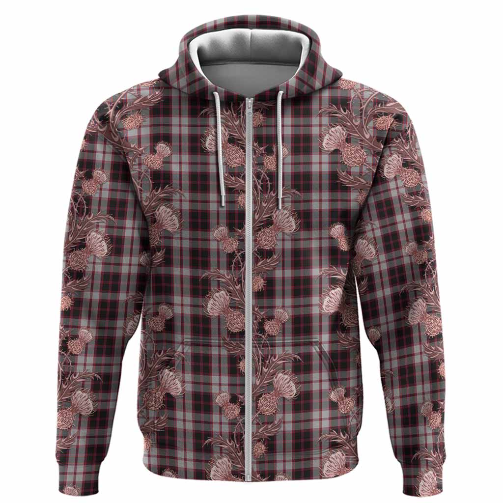 MacPherson (McPherson) Tartan Hoodie Seamless Scottish Thistle Flowers