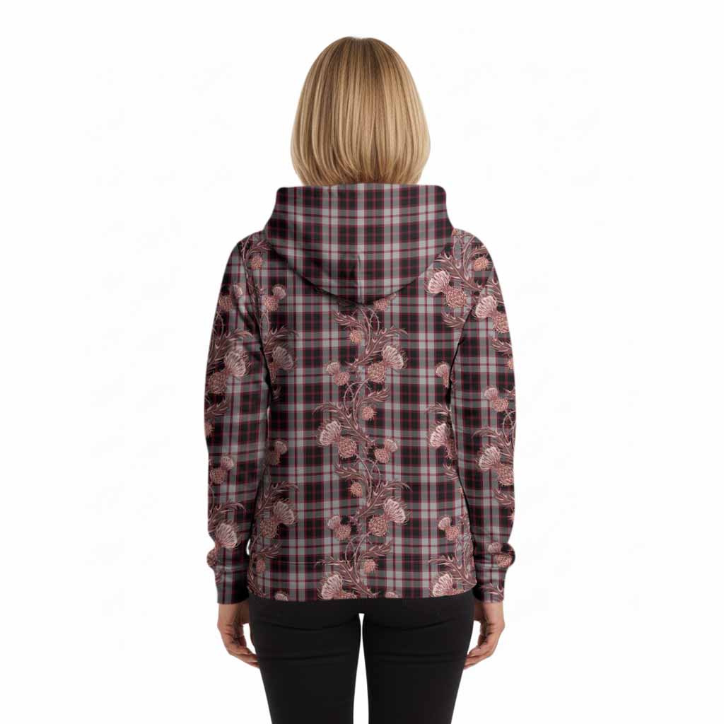 MacPherson (McPherson) Tartan Hoodie Seamless Scottish Thistle Flowers