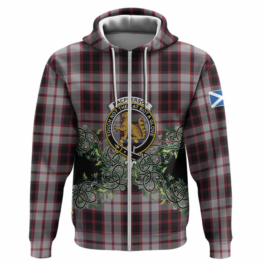 MacPherson (McPherson) Tartan Hoodie Thistle Scottish Spirit
