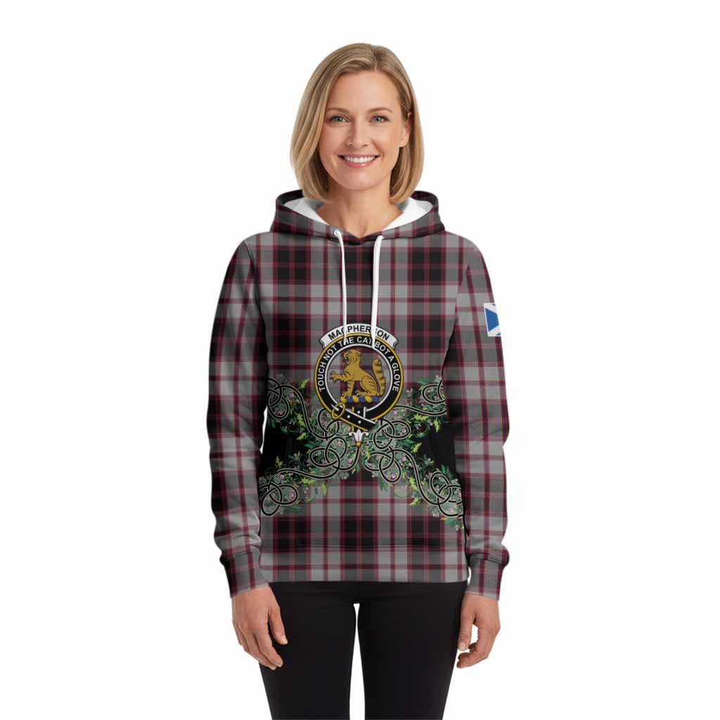 MacPherson (McPherson) Tartan Hoodie Thistle Scottish Spirit
