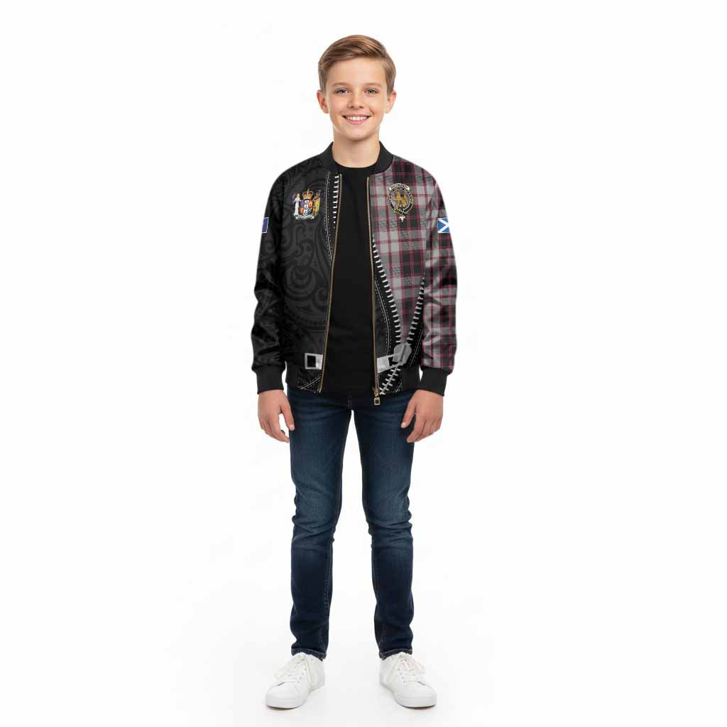 MacPherson (McPherson) Tartan Kid Bomber Jacket New Zealand Pattern Unique Zipper Stylized