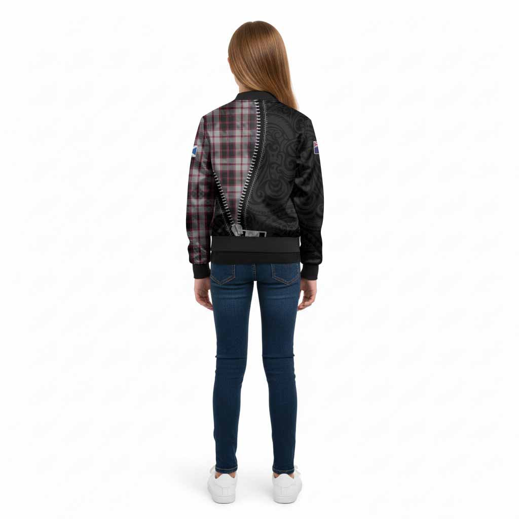 MacPherson (McPherson) Tartan Kid Bomber Jacket New Zealand Pattern Unique Zipper Stylized