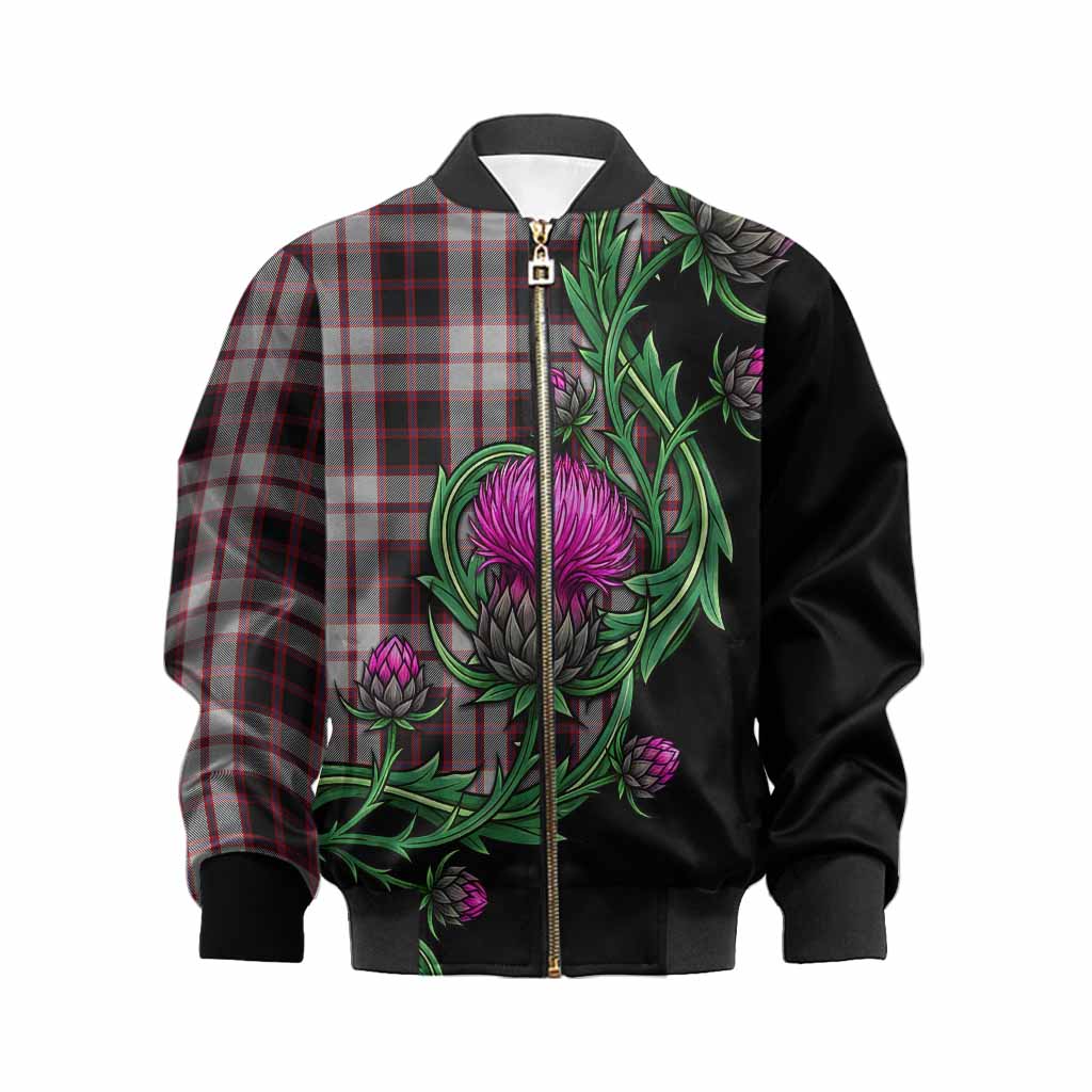 MacPherson (McPherson) Tartan Kid Bomber Jacket Resilient Scottish Thistle Kid XS - Tartan Vibes Clothing