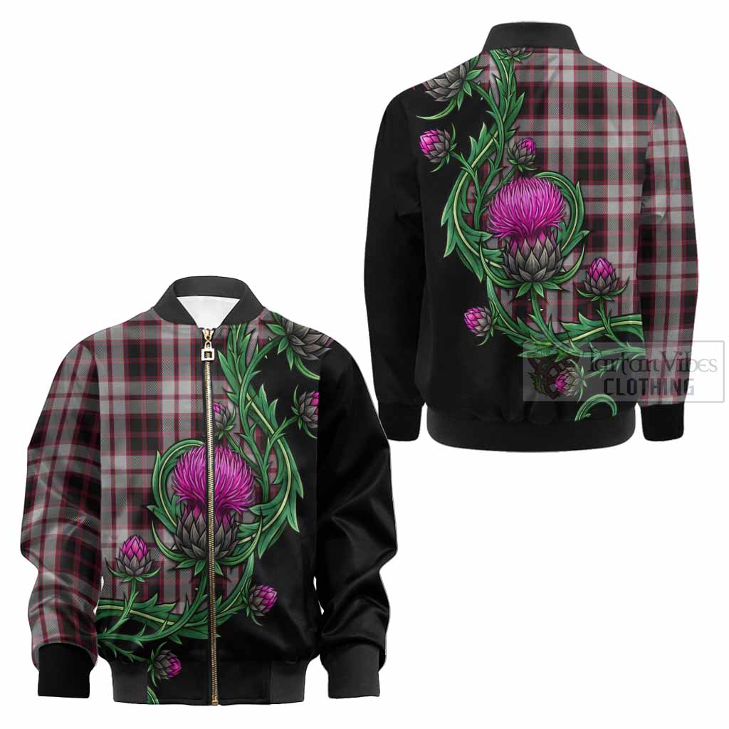 MacPherson (McPherson) Tartan Kid Bomber Jacket Resilient Scottish Thistle - Tartan Vibes Clothing