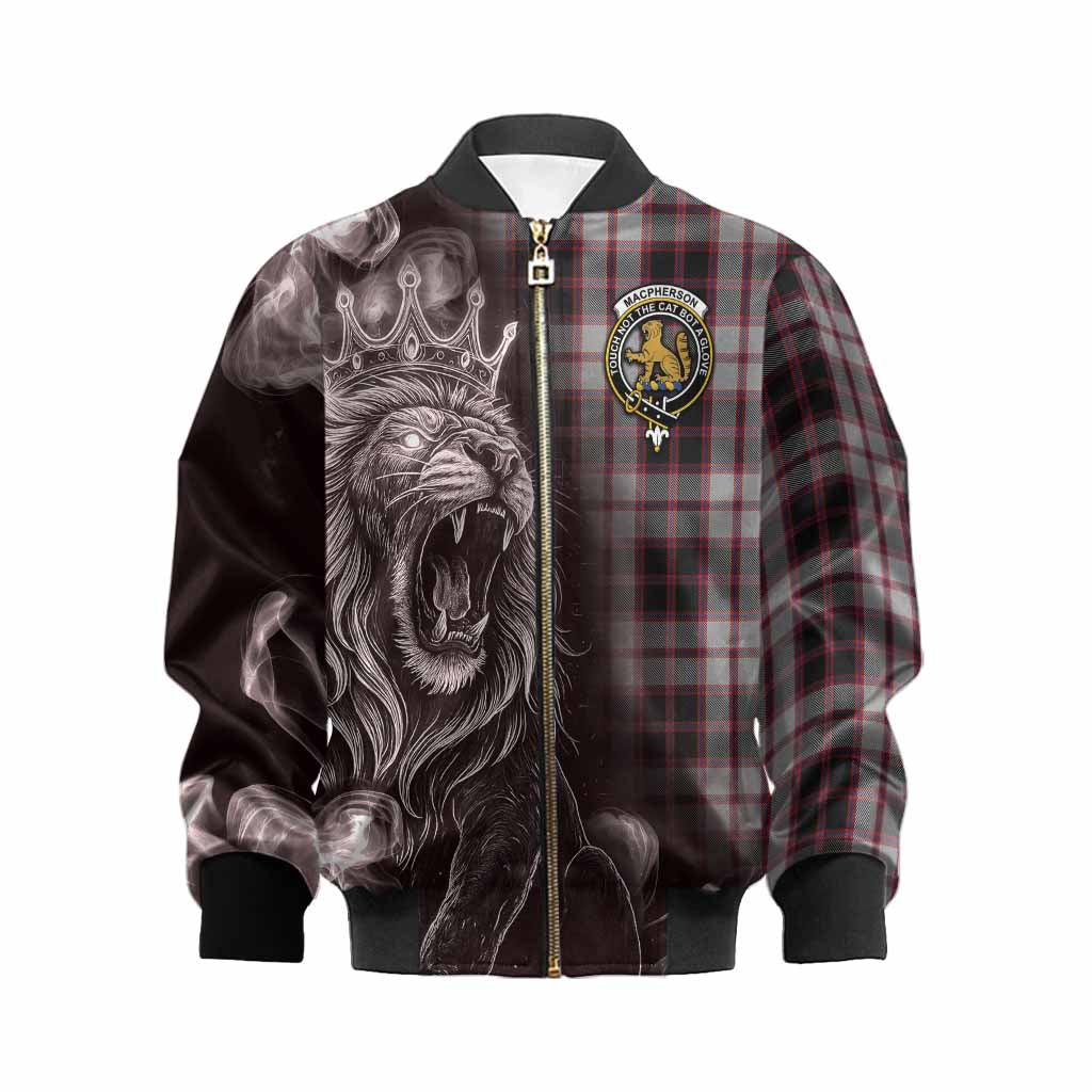 MacPherson (McPherson) Tartan Kid Bomber Jacket Roaring Lion Heritage