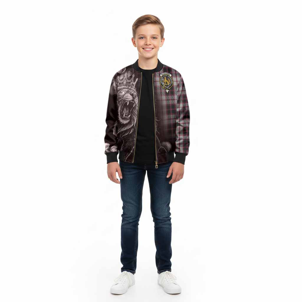 MacPherson (McPherson) Tartan Kid Bomber Jacket Roaring Lion Heritage
