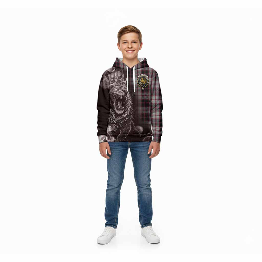 MacPherson (McPherson) Tartan Kid Hoodie Roaring Lion Heritage