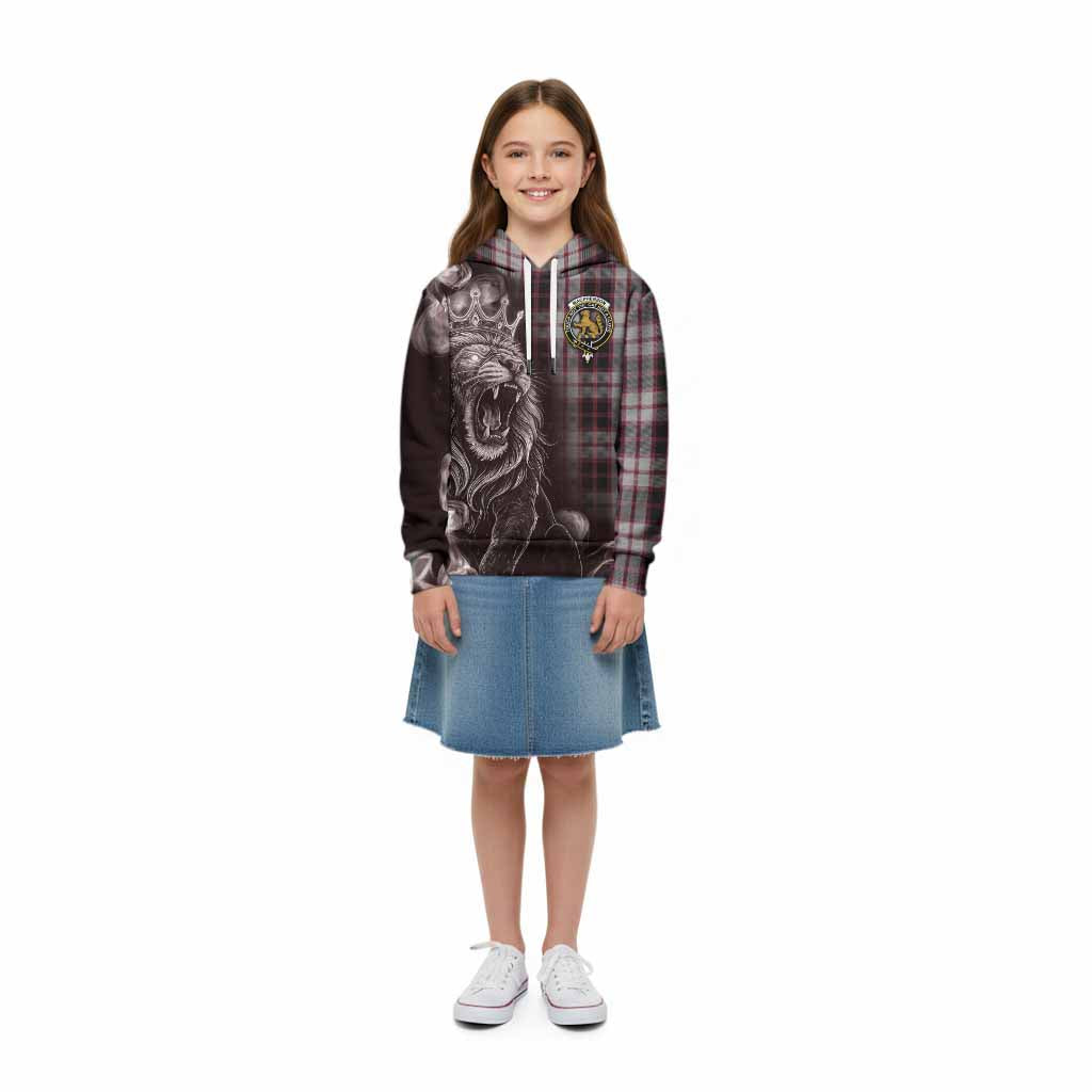 MacPherson (McPherson) Tartan Kid Hoodie Roaring Lion Heritage