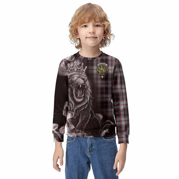 MacPherson (McPherson) Tartan Kid Knitted Sweatshirt Roaring Lion Heritage