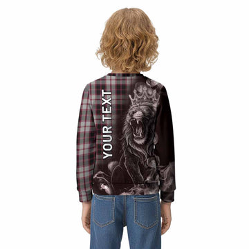 MacPherson (McPherson) Tartan Kid Knitted Sweatshirt Roaring Lion Heritage