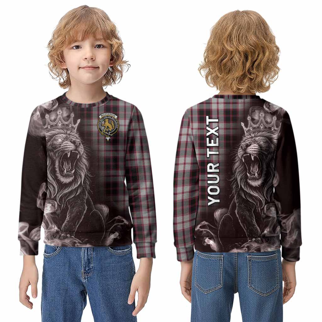 MacPherson (McPherson) Tartan Kid Knitted Sweatshirt Roaring Lion Heritage