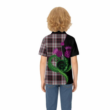 MacPherson (McPherson) Tartan Kid Polo Shirt Traditional Scottish Thistle