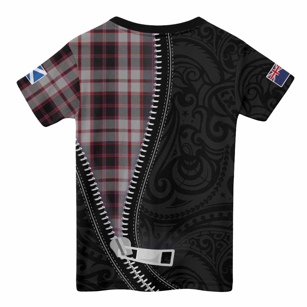 MacPherson (McPherson) Tartan Kid T-shirt New Zealand Pattern Unique Zipper Stylized