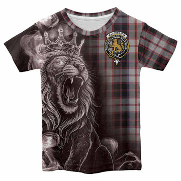 MacPherson (McPherson) Tartan Kid T-shirt Roaring Lion Heritage