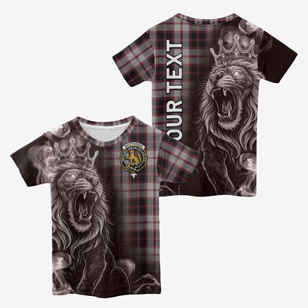 MacPherson (McPherson) Tartan Kid T-shirt Roaring Lion Heritage