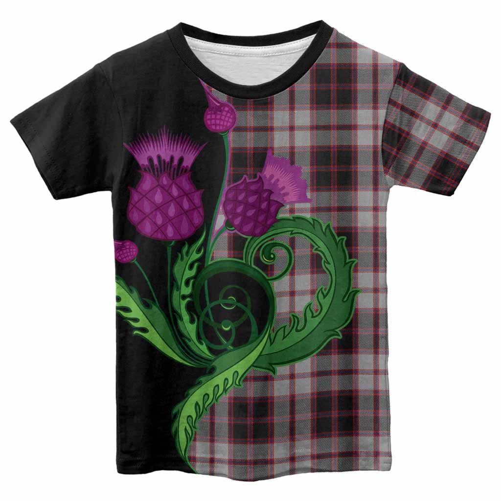 MacPherson (McPherson) Tartan Kid T-shirt Traditional Scottish Thistle