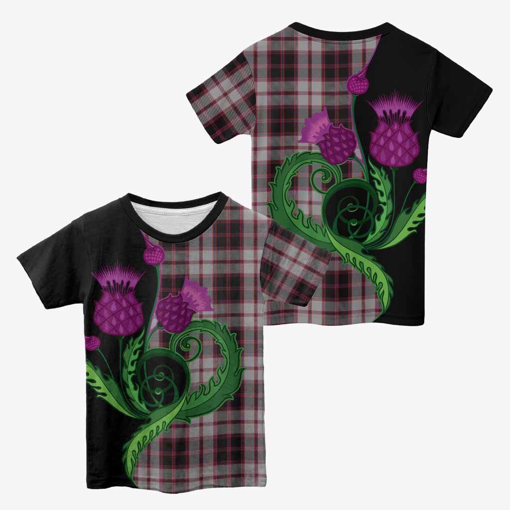 MacPherson (McPherson) Tartan Kid T-shirt Traditional Scottish Thistle