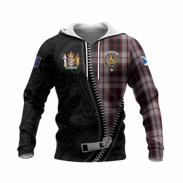 MacPherson (McPherson) Tartan Knitted Hoodie New Zealand Pattern Unique Zipper Stylized