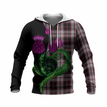 MacPherson (McPherson) Tartan Knitted Hoodie Traditional Scottish Thistle
