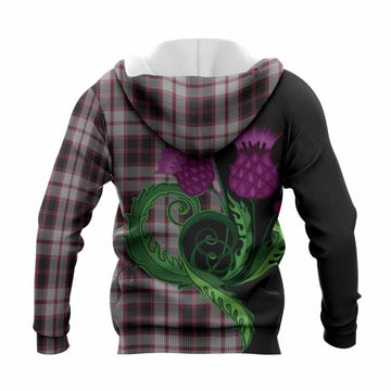 MacPherson (McPherson) Tartan Knitted Hoodie Traditional Scottish Thistle