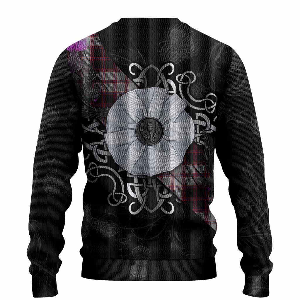 MacPherson (McPherson) Tartan Knitted Sweater Jacobite White Rose - Tartan Vibes Clothing
