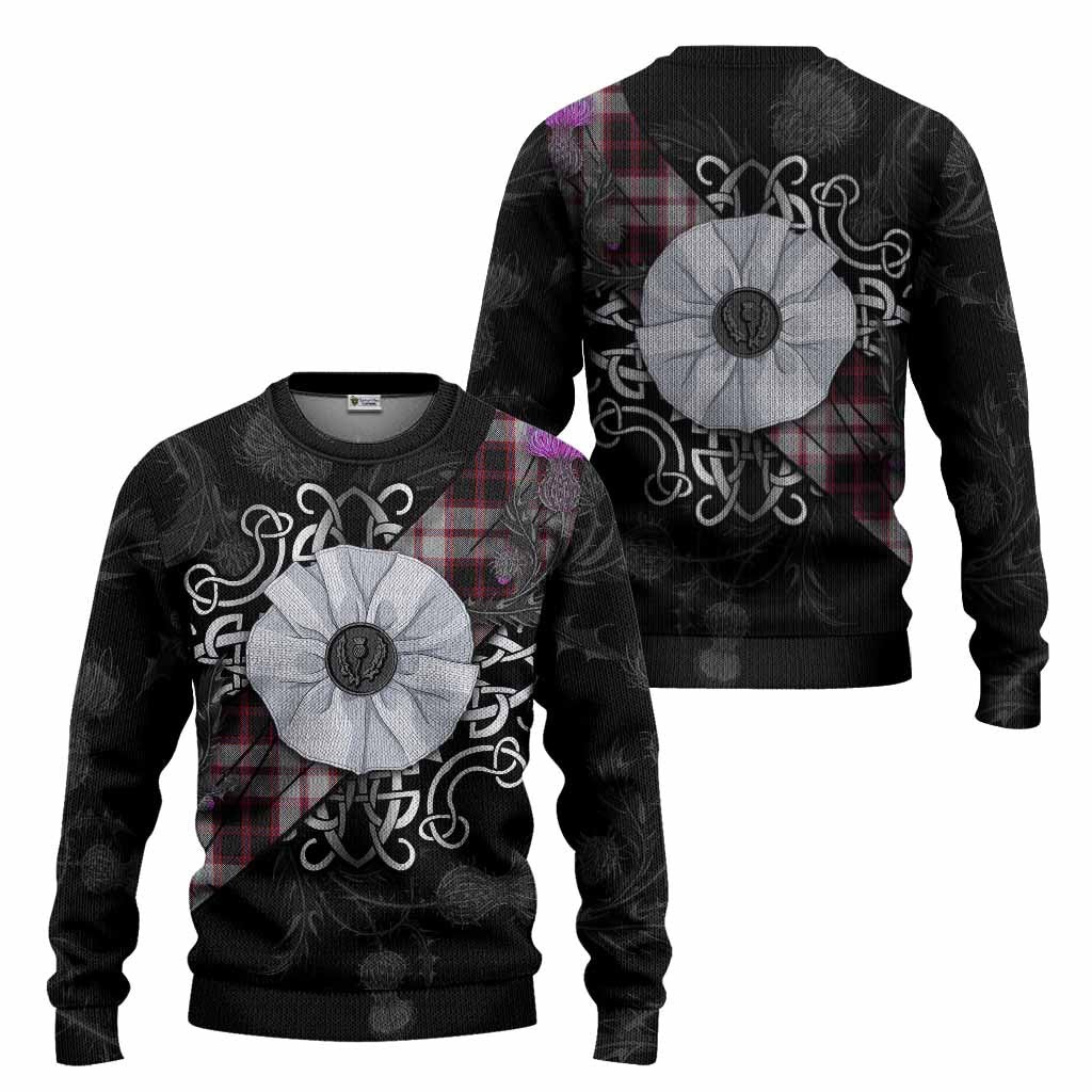 MacPherson (McPherson) Tartan Knitted Sweater Jacobite White Rose - Tartan Vibes Clothing