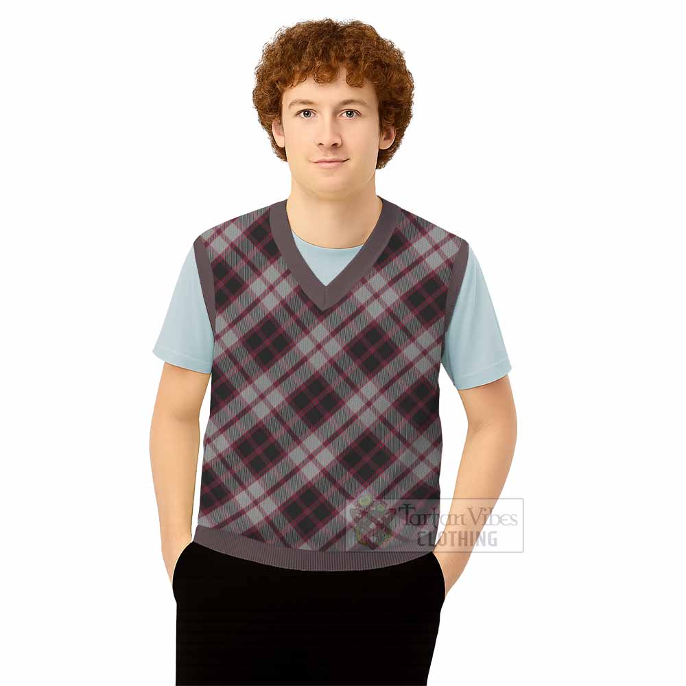 MacPherson (McPherson) Tartan  Knitted V-Neck Vest Cross Style