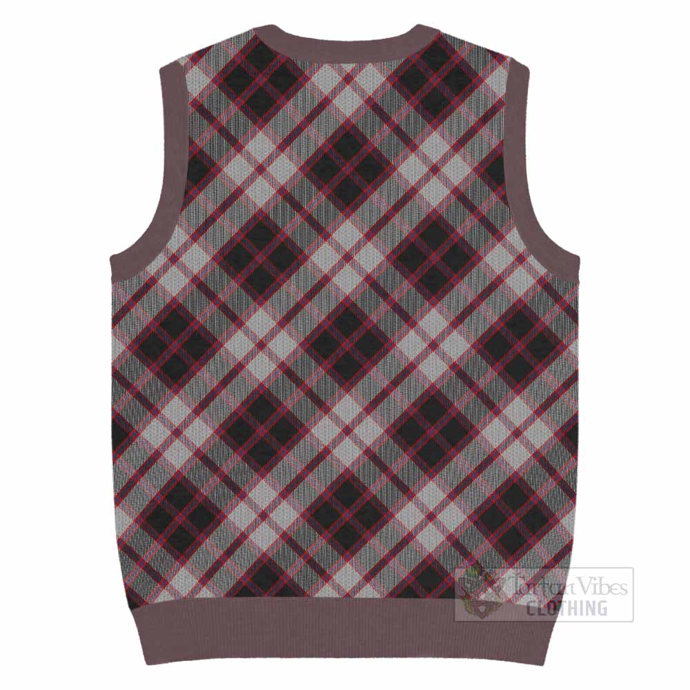 MacPherson (McPherson) Tartan  Knitted V-Neck Vest Cross Style