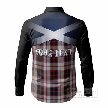 MacPherson (McPherson) Tartan Long Sleeve Button Shirts Alba Gu Brath Unicorn Crest