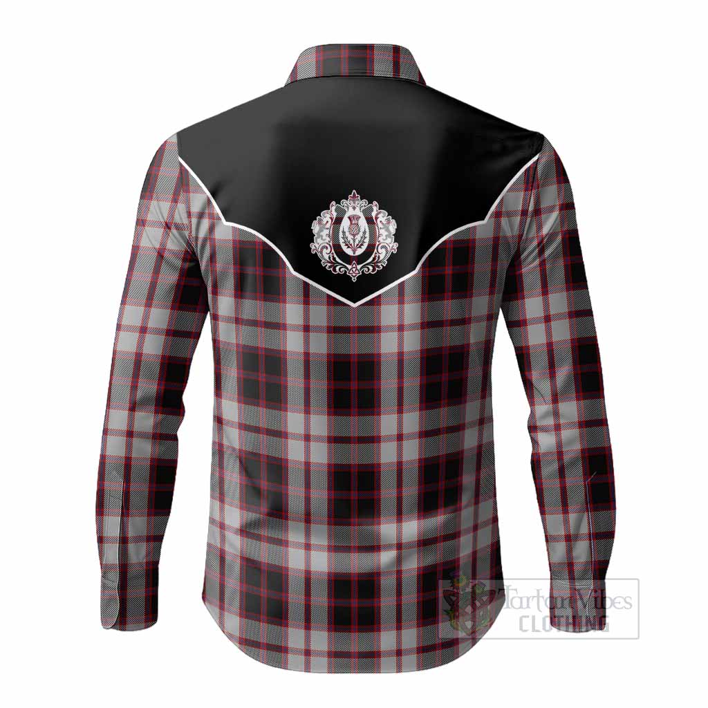 MacPherson (McPherson) Tartan Long Sleeve Button Shirts Horseshoe Ornament - Tartan Vibes Clothing