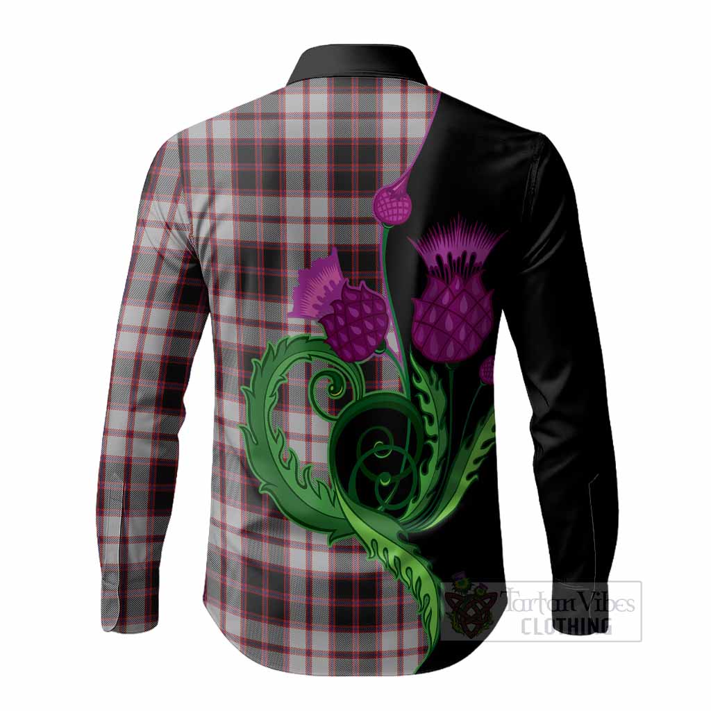 MacPherson (McPherson) Tartan Long Sleeve Button Shirts Traditional Scottish Thistle