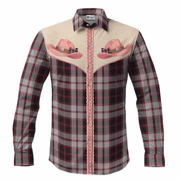 MacPherson (McPherson) Tartan Long Sleeve Button Shirts Wee Coo Cowgirl Cute Style Men's Shirt S - Tartan Vibes Clothing