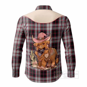 MacPherson (McPherson) Tartan Long Sleeve Button Shirts Wee Coo Cowgirl Cute Style - Tartan Vibes Clothing