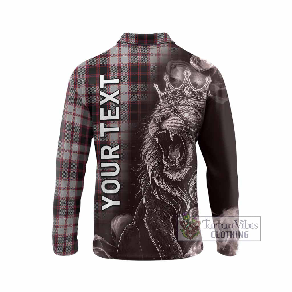 MacPherson (McPherson) Tartan Long Sleeve Polo Shirt Roaring Lion Heritage