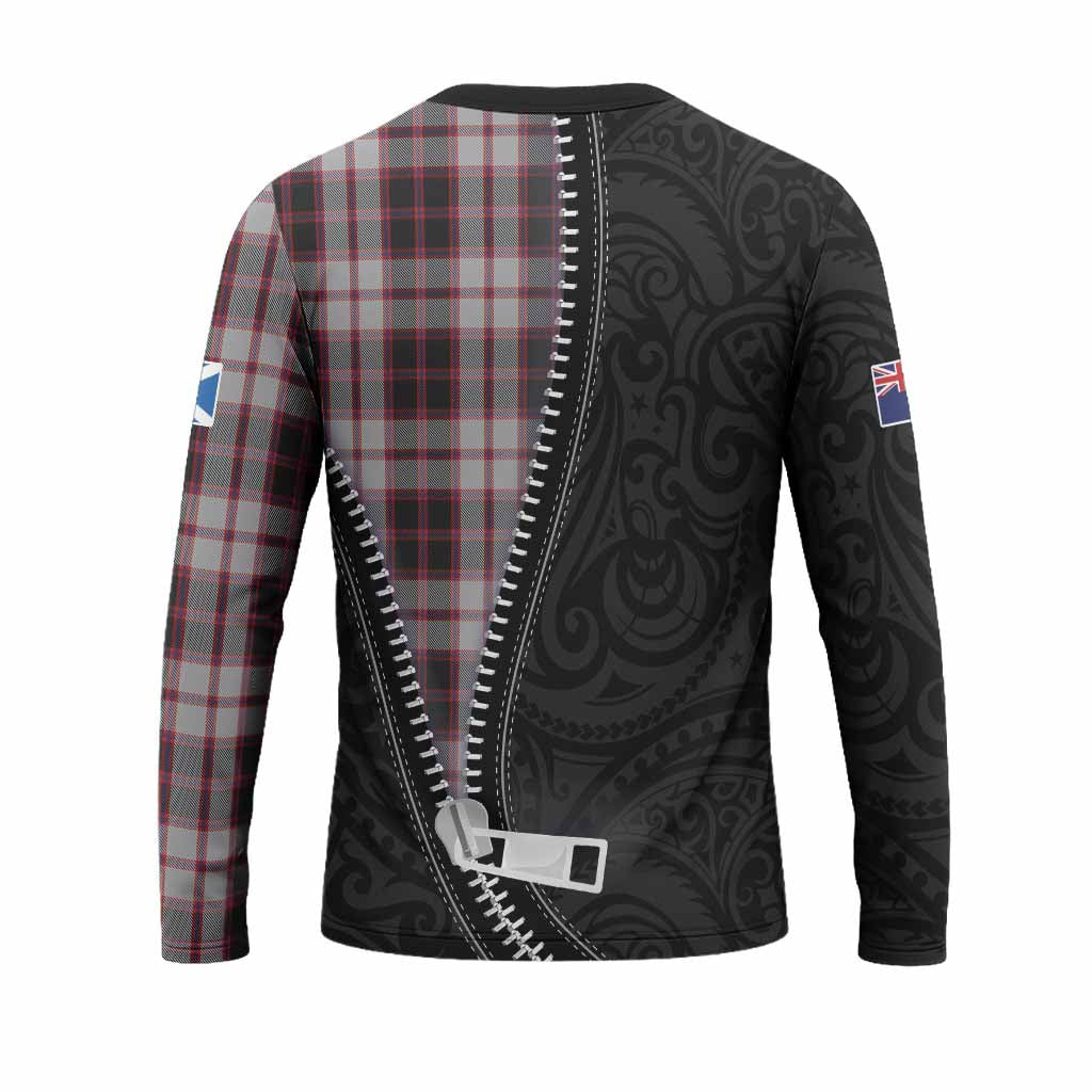 MacPherson (McPherson) Tartan Long Sleeve T-Shirt New Zealand Pattern Unique Zipper Stylized