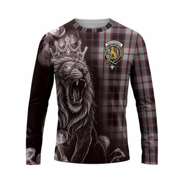 MacPherson (McPherson) Tartan Long Sleeve T-Shirt Roaring Lion Heritage