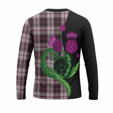 MacPherson (McPherson) Tartan Long Sleeve T-Shirt Traditional Scottish Thistle