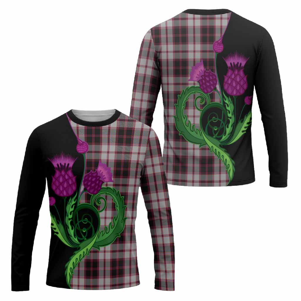 MacPherson (McPherson) Tartan Long Sleeve T-Shirt Traditional Scottish Thistle