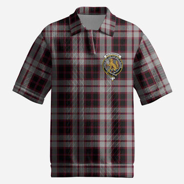 MacPherson (McPherson) Tartan Men’s Polo Sweater Top with Family Crest