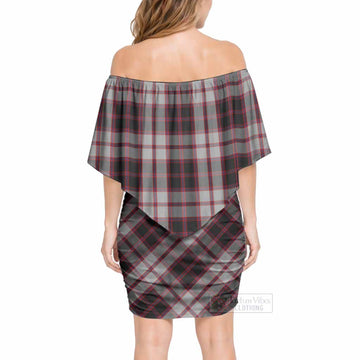 MacPherson (McPherson) Tartan Off Shoulder Draped Bodycon Mini Dress - Tartan Vibes Clothing