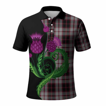 MacPherson (McPherson) Tartan Polo Shirt Traditional Scottish Thistle