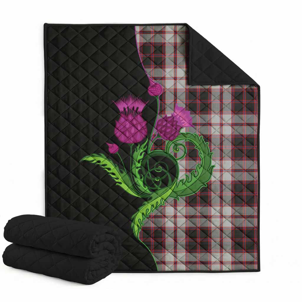 MacPherson (McPherson) Tartan Premium Quilt Traditional Scottish Thistle Super King Quilt 91" x 110" - Tartan Vibes Clothing