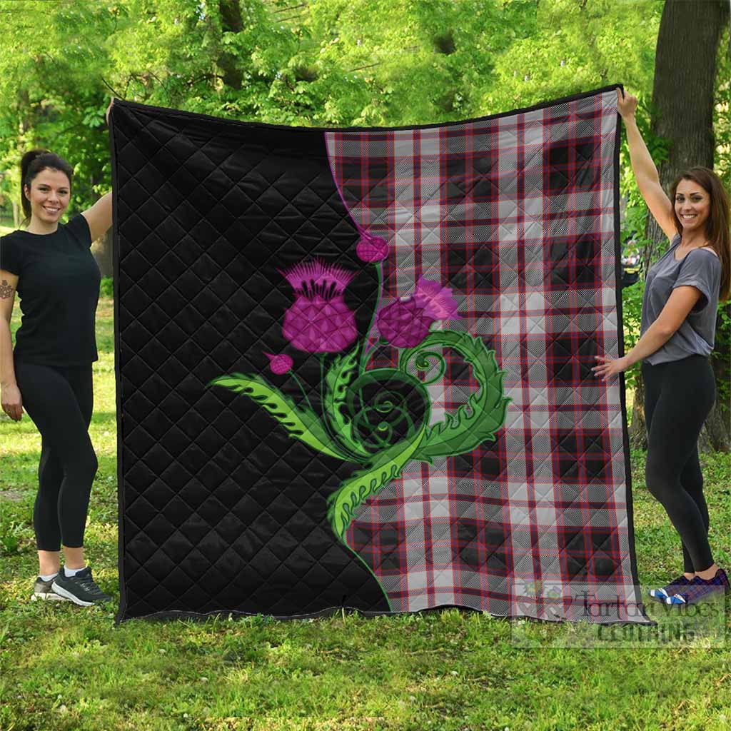 MacPherson (McPherson) Tartan Premium Quilt Traditional Scottish Thistle - Tartan Vibes Clothing