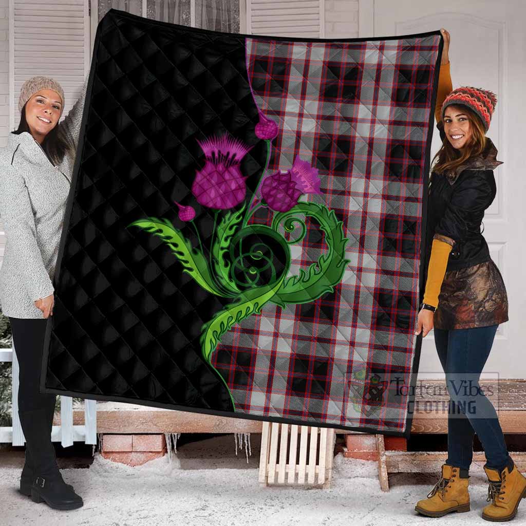 MacPherson (McPherson) Tartan Premium Quilt Traditional Scottish Thistle - Tartan Vibes Clothing