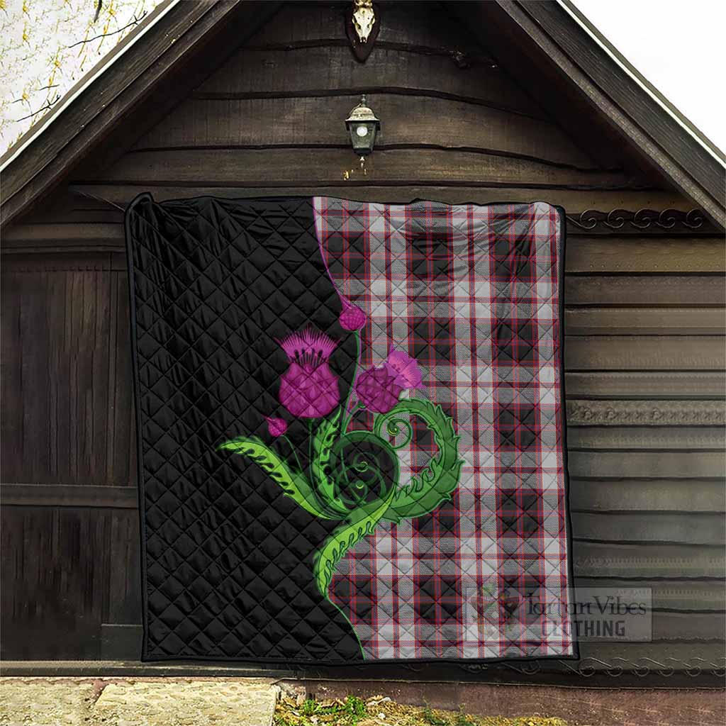 MacPherson (McPherson) Tartan Premium Quilt Traditional Scottish Thistle - Tartan Vibes Clothing