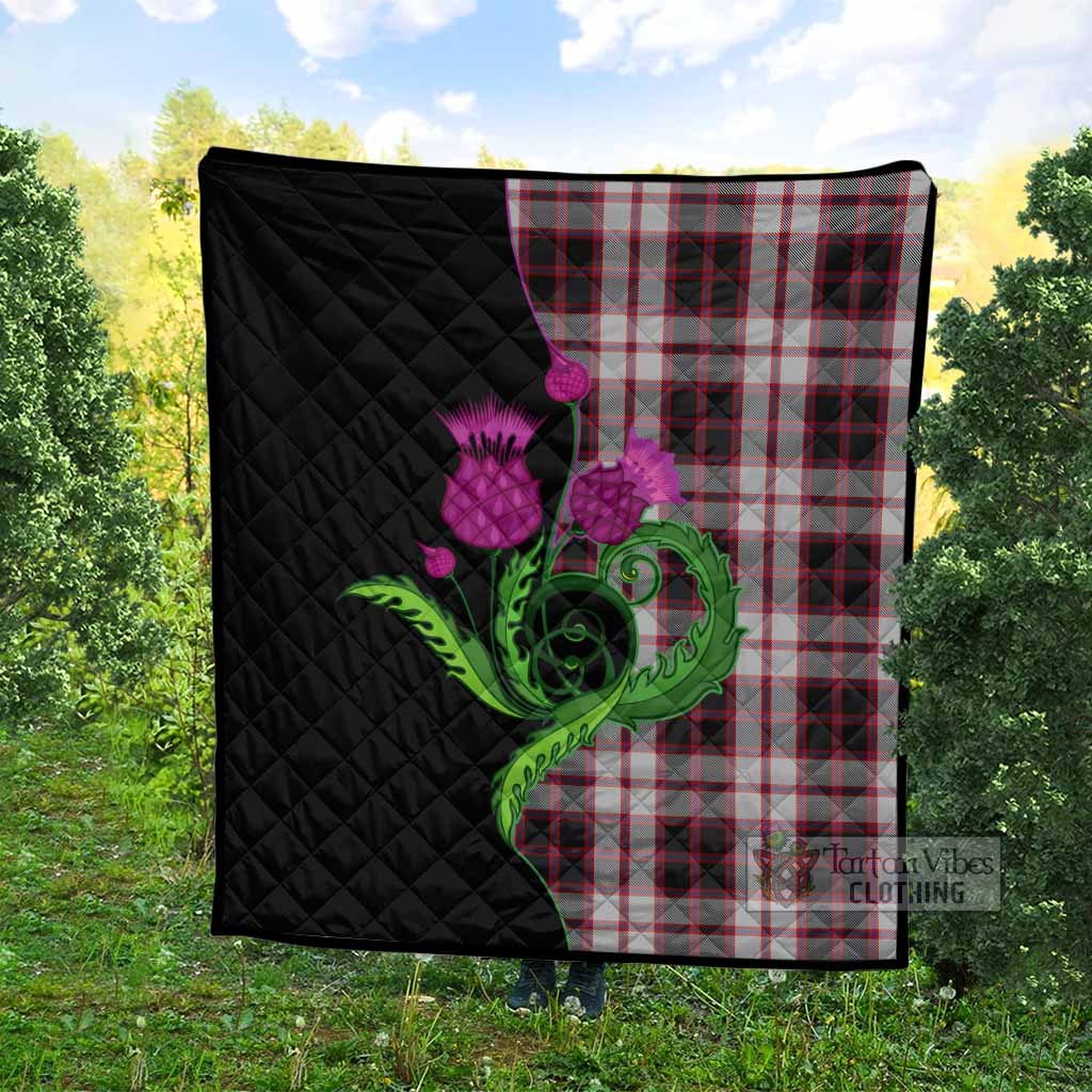 MacPherson (McPherson) Tartan Premium Quilt Traditional Scottish Thistle - Tartan Vibes Clothing