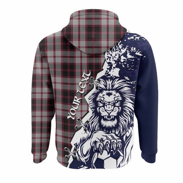 MacPherson (McPherson) Tartan Scottish Hoodie Angry Lion With Soccer Ball Style