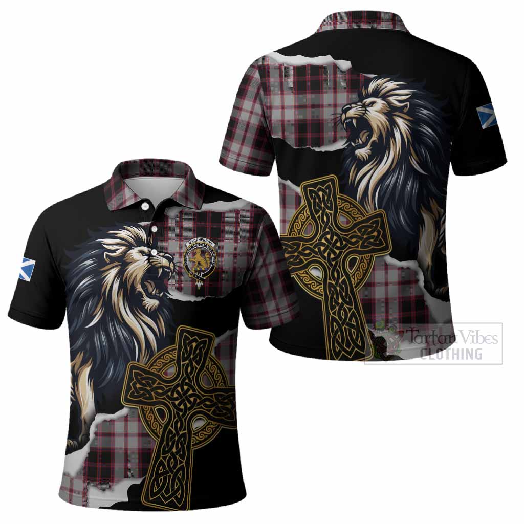 MacPherson (McPherson) Tartan Scottish Polo Shirt Lion Celtic Heritage