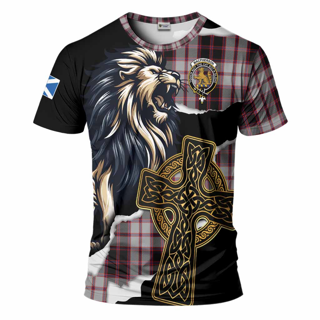 MacPherson (McPherson) Tartan Scottish T-Shirt Lion Celtic Heritage