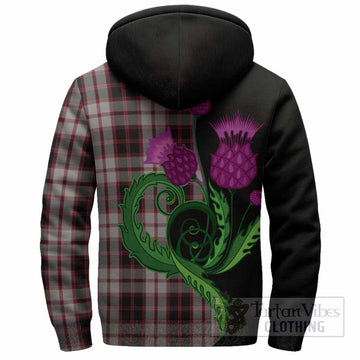 MacPherson (McPherson) Tartan Sherpa Hoodie Traditional Scottish Thistle